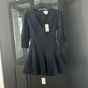 Cinq a sept navy dress.